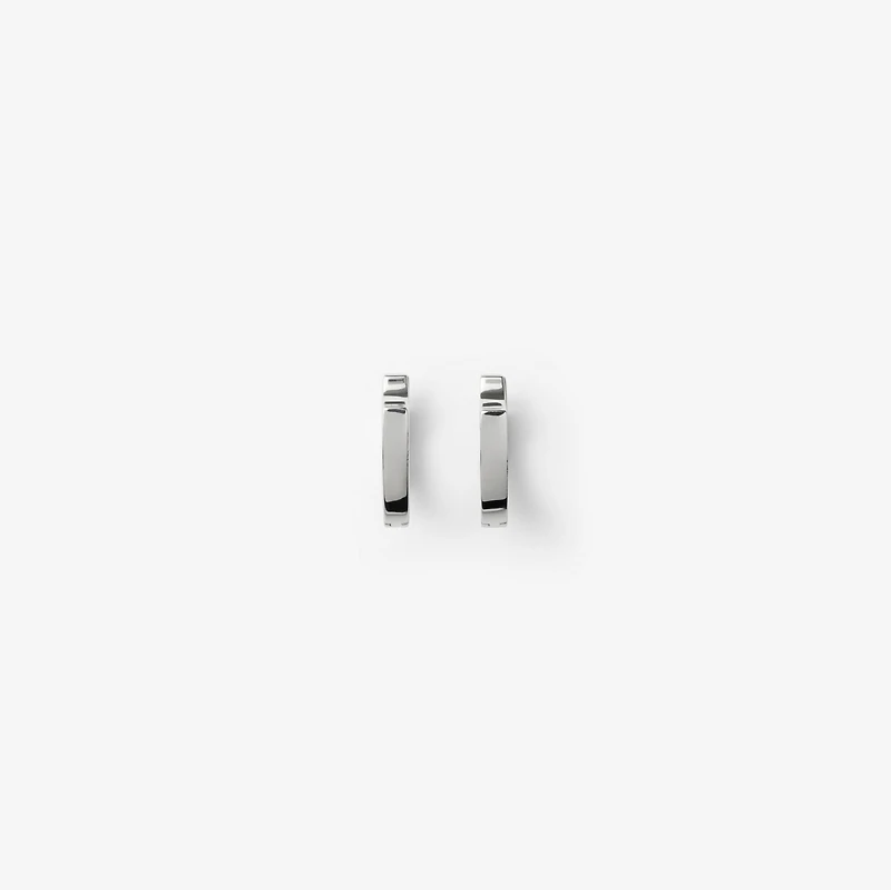 Shield Slim Earrings in Silver - Women | Burberry® Official