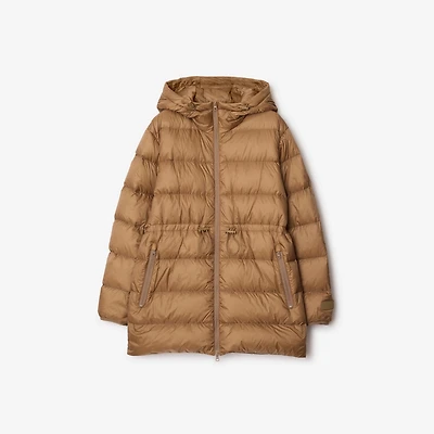 Nylon Puffer Jacket in Camel - Women | Burberry® Official