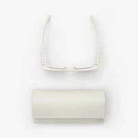 Heritage Square Sunglasses in Ceramic white - Women | Burberry® Official