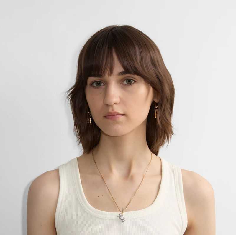 Sheep Charm Necklace​ in Gold/silver/clear - Women | Burberry® Official