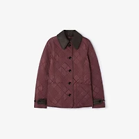 Quilted Nylon Fernleigh Jacket in Vineyard red - Women | Burberry® Official