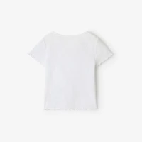 Thomas Bear Cotton T-shirt in White | Burberry® Official