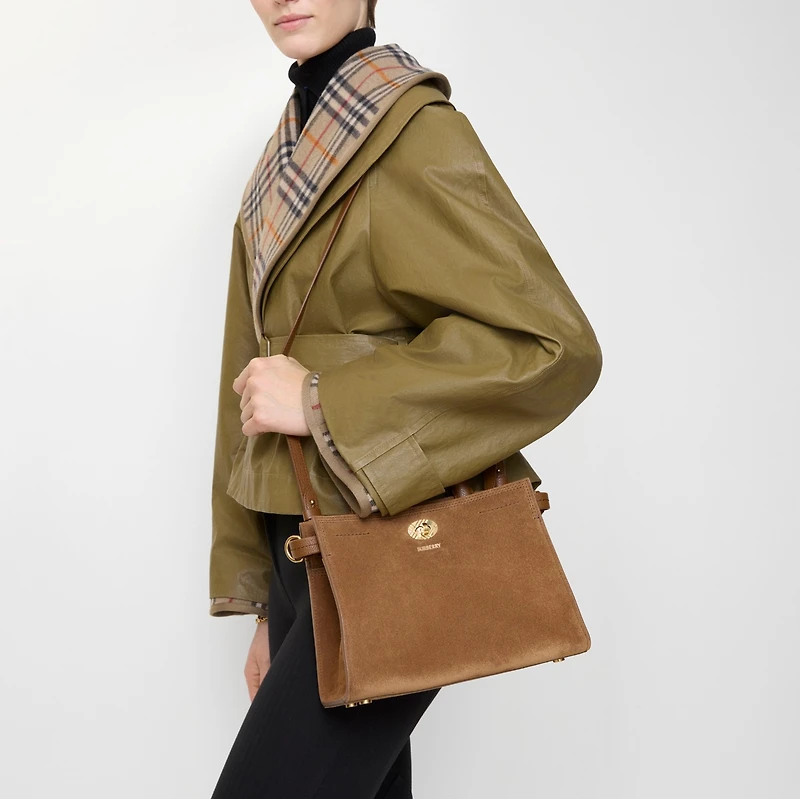 Mini Cotswolds Tote in Hazel brown - Women | Burberry® Official