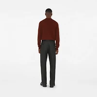 Long-sleeve Wool Polo Shirt in Box red - Men | Burberry® Official
