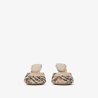 Check Mews High Sandals​ in Sand beige - Women | Burberry® Official