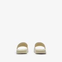 Check Slides in Sesame beige - Women | Burberry® Official