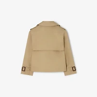 Cotton Trench Jacket in Sand beige | Burberry® Official