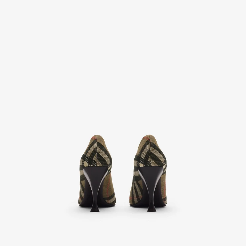 Check Cameo High Pumps​ in Brush brown - Women | Burberry® Official