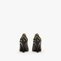Check Cameo High Pumps​ in Brush brown - Women | Burberry® Official