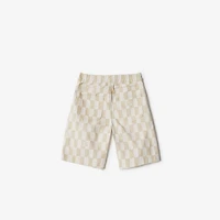 Checkerboard EKD Denim Shorts in Calico | Burberry® Official