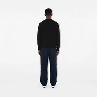 Logo Cotton Sweatshirt in Black