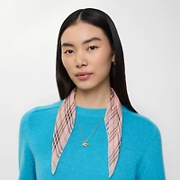 Check Silk Chiffon Scarf in Bow pink | Burberry® Official