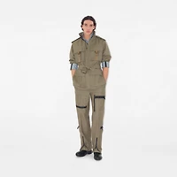 Leather Trunk Strap Clogs in Black/sand - Men | Burberry® Official