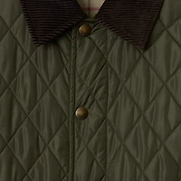 Mid-length Quilted Nylon Car Coat in Shale - Women | Burberry® Official
