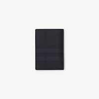 City Check Folding Card Case in Navy - Men, Cotton, Technical | Burberry® Official