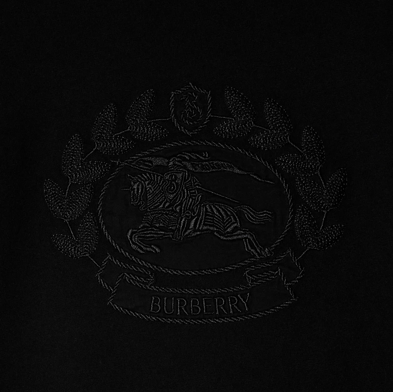 Knight Cotton T-shirt in Black - Women | Burberry® Official