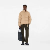 Detachable Sleeve Puffer Jacket in Flax beige - Men | Burberry® Official