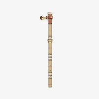 Check Dog Collar in Archive beige/briar brown - Women
