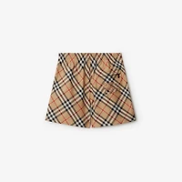 Check Shorts in Sand - Women