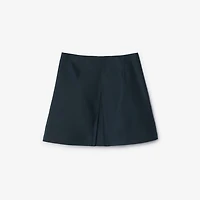 Cotton Trench Skirt in Navy | Burberry® Official