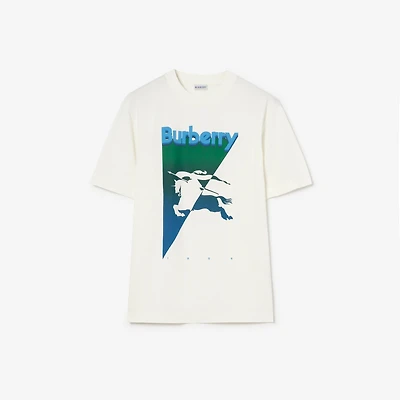 EKD Cotton T-shirt in Chalk white - Men | Burberry® Official