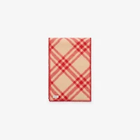 Check Wool Scarf in Crayon red | Burberry® Official