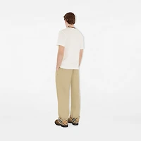 Gabardine Trousers in Hamper beige - Men, Cotton | Burberry® Official