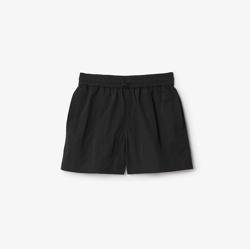 Nylon Shorts in Black - Women | Burberry® Official
