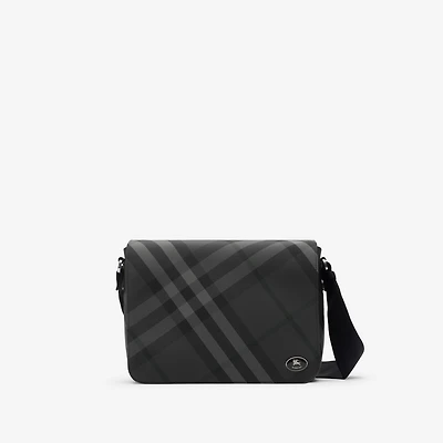 Grid Messenger Bag in Charcoal - Men, Nylon, Technical | Burberry® Official