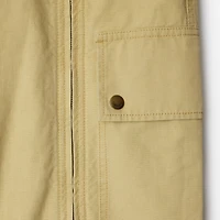 Cotton Linen Zip Trousers in Hay/artichoke - Women | Burberry® Official