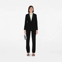 Wool Tuxedo Jacket in Black - Women | Burberry® Official
