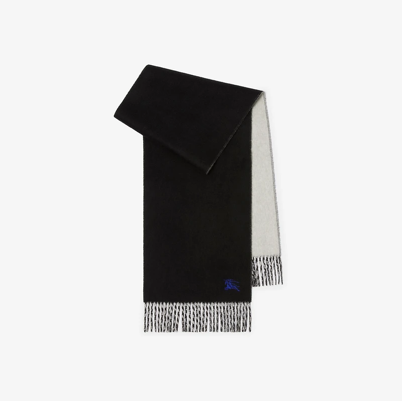 Reversible Cashmere Scarf in Black/mitten | Burberry® Official