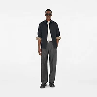 Cotton Poplin Shirt in Navy - Men | Burberry® Official