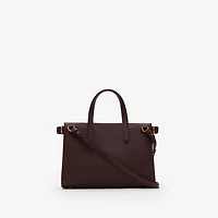 Small Cotswolds Check Tote in Vineyard red - Women, Leather | Burberry® Official