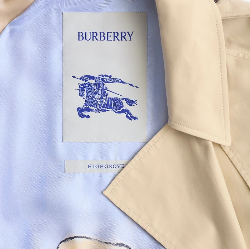 Long Highgrove Castleford Trench Coat in Nutmeg - Women, Cotton | Burberry® Official