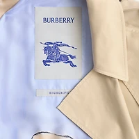 Long Highgrove Castleford Trench Coat in Nutmeg - Women, Cotton | Burberry® Official