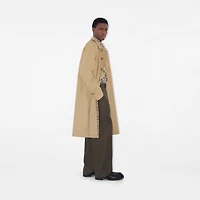 Long Camden Heritage Car Coat in Honey - Men, Cotton Gabardine | Burberry® Official