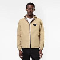 Reversible Check Newport Hooded Jacket in Sand beige - Men, Nylon | Burberry® Official