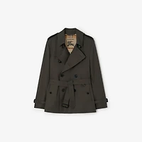 Extra-short Tropical Gabardine Kensington Trench Coat in Graphite grey - Men | Burberry® Official