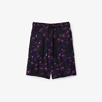 Cherry Cotton Silk Shorts - Men | Burberry® Official