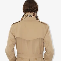 Mid-length Kensington Heritage Trench Coat in Honey - Men, Cotton Gabardine | Burberry® Official