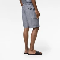 Chambray Cargo Shorts in Bright navy/chalk white - Men | Burberry® Official