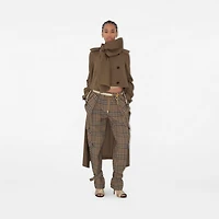 Long Silk Scarf Trench Coat in Stoat - Women | Burberry® Official