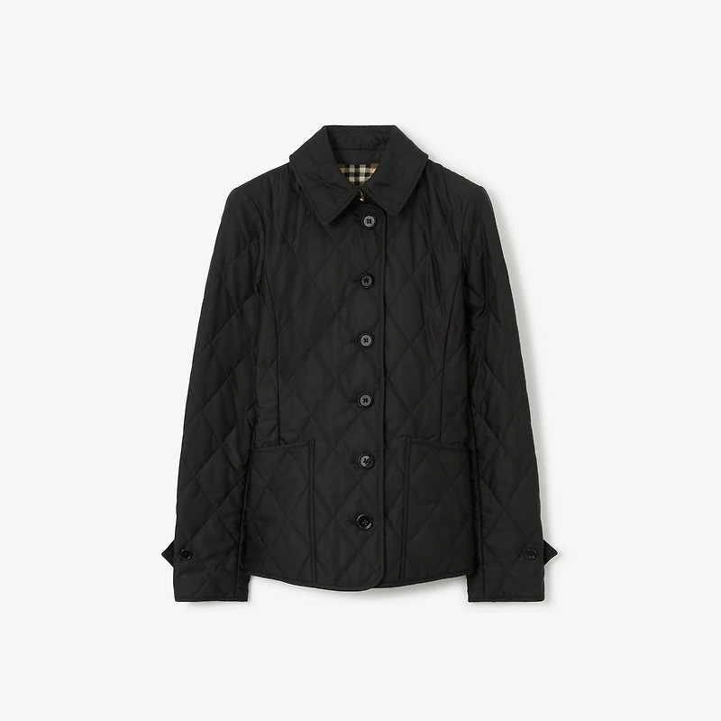 Quilted Thermoregulated Jacket in Black - Women, Nylon | Burberry® Official