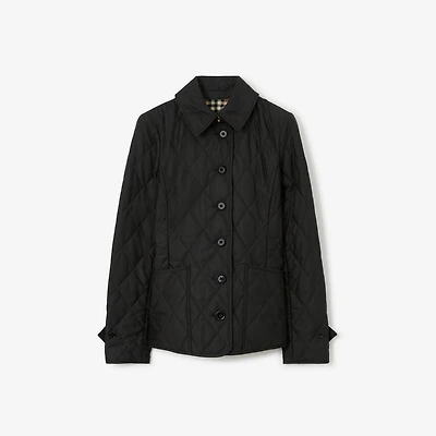 Quilted Thermoregulated Jacket in Black - Women, Nylon | Burberry® Official
