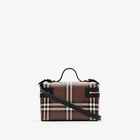 Check Vanity Bag in Chocolate brown - Women | Burberry® Official