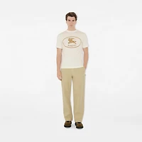 Knight Stamp Cotton T-shirt in Chalk white - Men | Burberry® Official