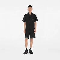 Relaxed Fit B Heart Cotton Poplin Shirt in Black - Men | Burberry® Official
