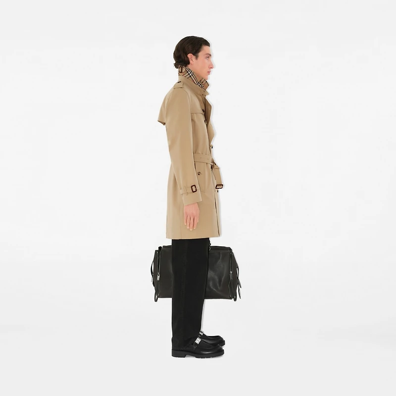 Mid-length Kensington Heritage Trench Coat in Honey - Men, Cotton Gabardine | Burberry® Official