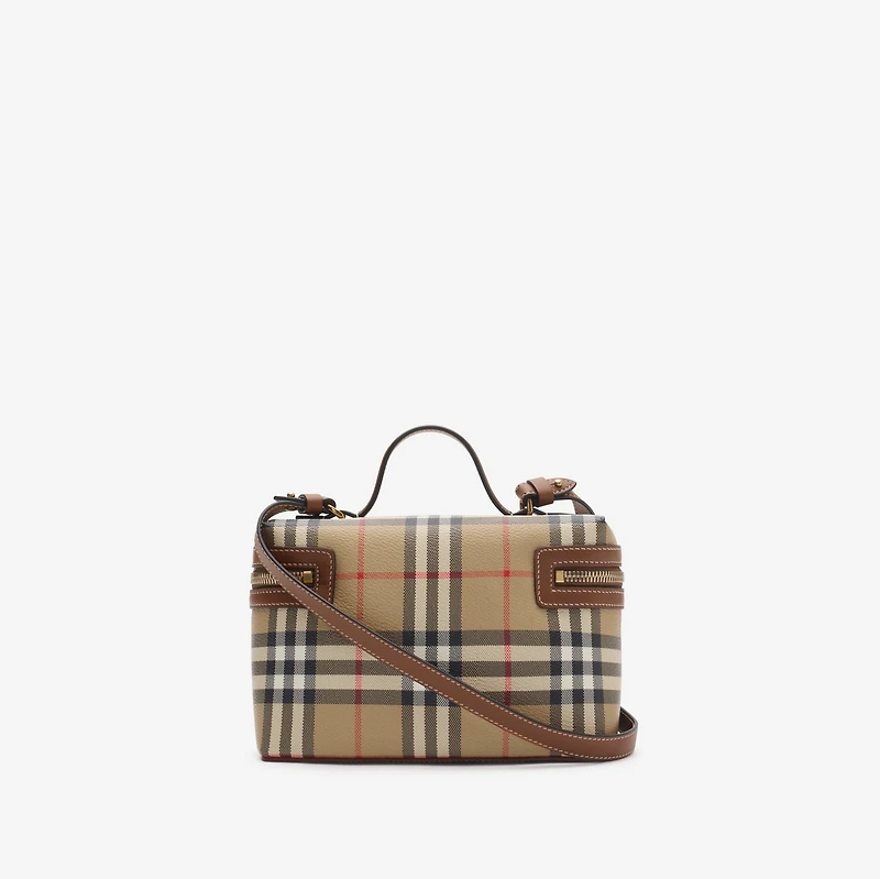 Check Vanity Bag in Archive beige/briar brown - Women | Burberry® Official
